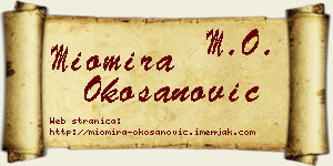 Miomira Okošanović vizit kartica